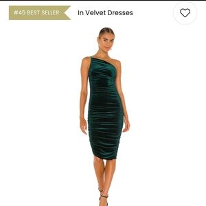 Lovers and Friends Milwood Midi Dress in Emerald Green Size M